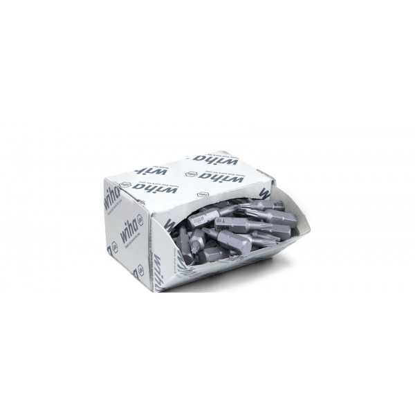 Wiha Sada bitů standard 25 mm TORX® (T10) 50díl. 1/4" C6,3 ve velkém balení (08065)