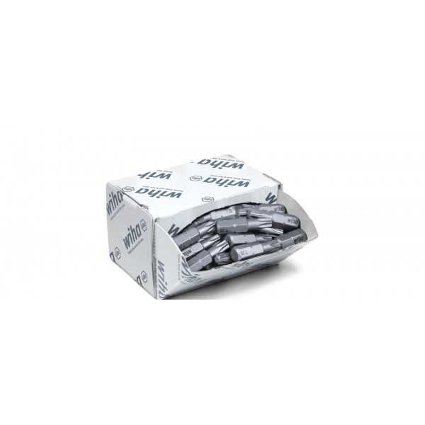 Wiha Sada bitů standard 25 mm TORX® (T25) 50díl. 1/4" C6,3 ve velkém balení (08068)