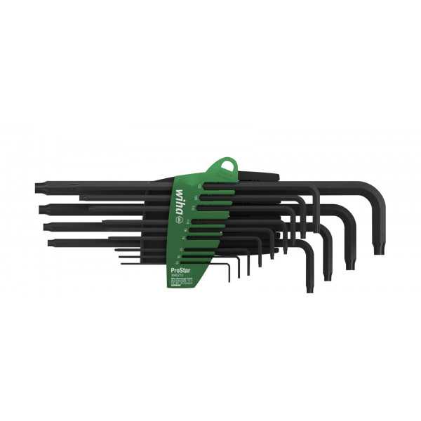 Wiha Sada zástrčných klíčů v držáku ProStar TORX® 13díl. úprava chemickým černěním v kartonovém balení SB (24852)