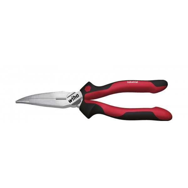 Wiha Kleště s plochými zahnutými čelistmi Industrial se stříhacím břitem vyhnutého tvaru, cca 40° 160 mm, 6 1/2" (32324)