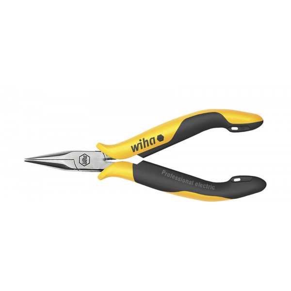 Wiha Kleště s plochými zahnutými čelistmi Professional ESD přímý tvar 120 mm, 4 3/4" (26799)