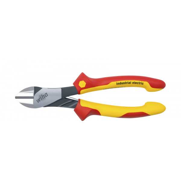 Wiha Silné štípací, stranové kleště Industrial electric s DynamicJoint® se zapínatelnou a vypínatelnou otvírací pružinou 160 mm,
