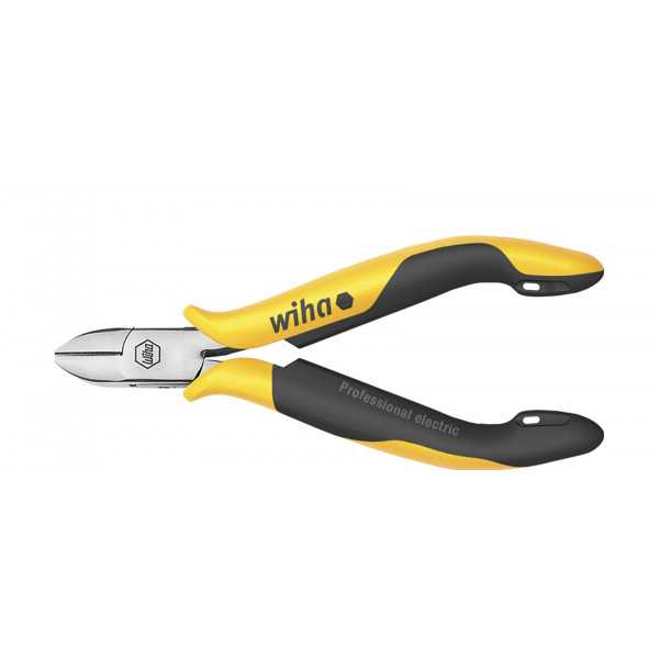 Wiha Kleště štípací stranové Professional ESD široká, polokruhová hlava s břitem 115 mm, 4 1/2" (26831)
