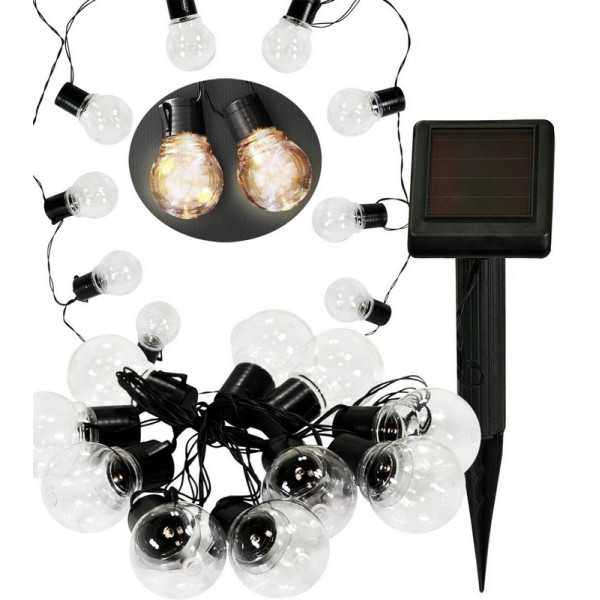 Svietidlo solárne GIRLANDA KUL 10LED-TR