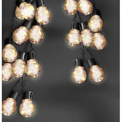 Svietidlo solárne GIRLANDA KUL 10LED-TR