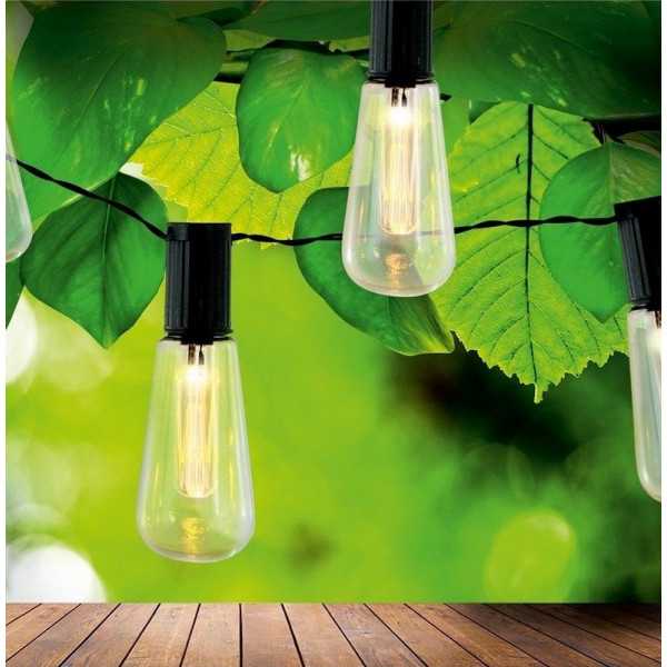 Svietidlo solárne GIRLANDA EDISON