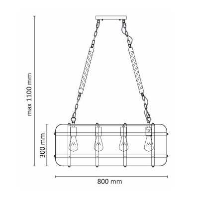 Svietidlo KLATKA-4 E27 CN-ZT