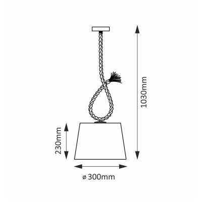 Svietidlo CASA ROPE E27 CN-HN