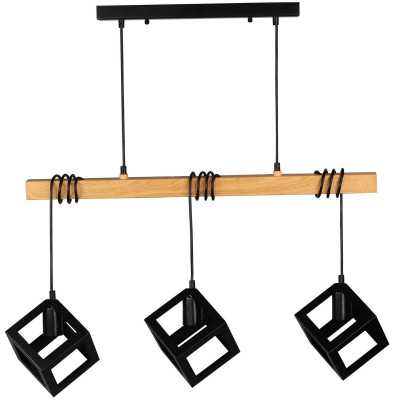 Svietidlo SWEDEN 3XE27 WOOD