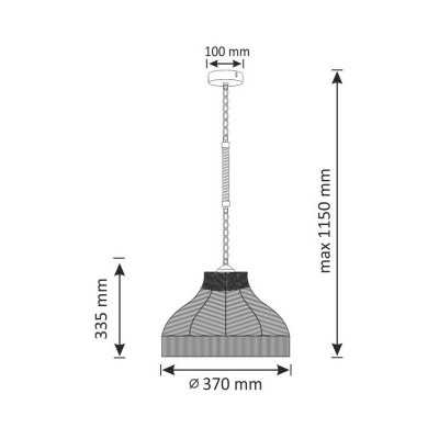 Svietidlo AVERA ROPE E27 CN-HN