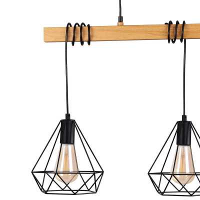 Svietidlo VIGO 3XE27 WOOD