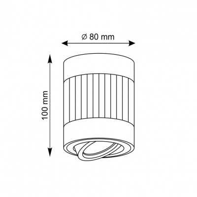 Svietidlo RUBIN-PA GU10 BL