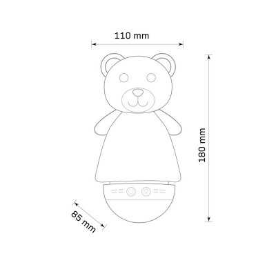 Lampa detská uspávanka MACO LED RGB