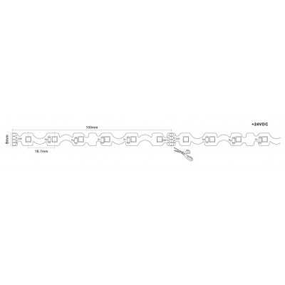 Led pás 4,8W-M S-TYP RGB IP20 24V