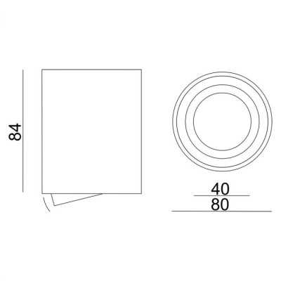 Svietidlo AMAT-M BLACK-R