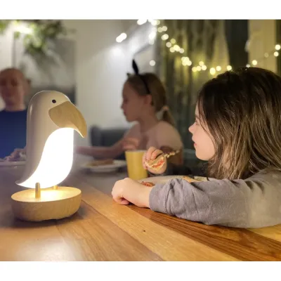 Detská lampa s bluetooth reproduktorom Vtáčik Ružový Detská lampa s bluetooth reproduktorom Vtáčik Ružový