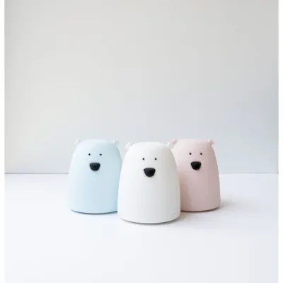 Detská dotyková lampa Malý medvedík Ružový