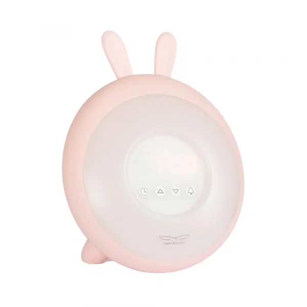 Budík so svetlom Zajačik Ružový