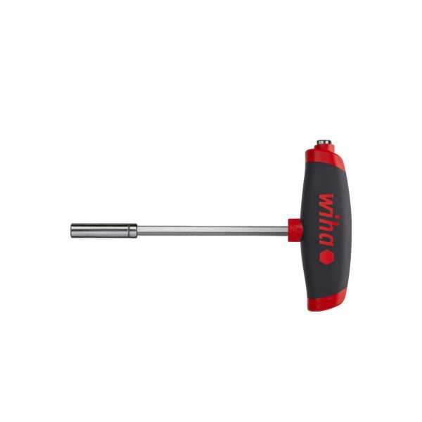 Wiha Zástrčný klíč s rukojetí tvaru T ComfortGrip a dvěma držáky nástavců Magnetický, 1/4" 150 mm (45453)