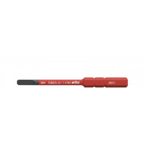 Wiha Nadstavec slimBit electric Plochý s čapmi 3.5 mm x 75 mm (44385)