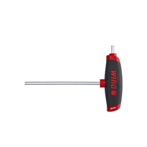 Wiha Zástrčný klíč s rukojetí tvaru T ComfortGrip Šestihran s boční pracovní částí, matně chromovaný 8.0 mm (45438)