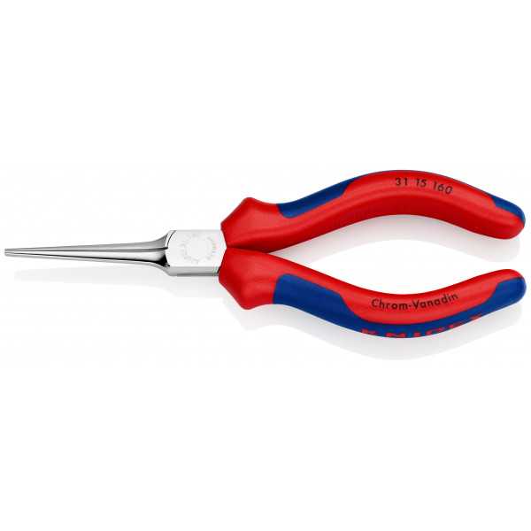 KNIPEX Úchopové kliešte pochrómované, s multi-komponentnými úchopmi 160 mm 31 15 160