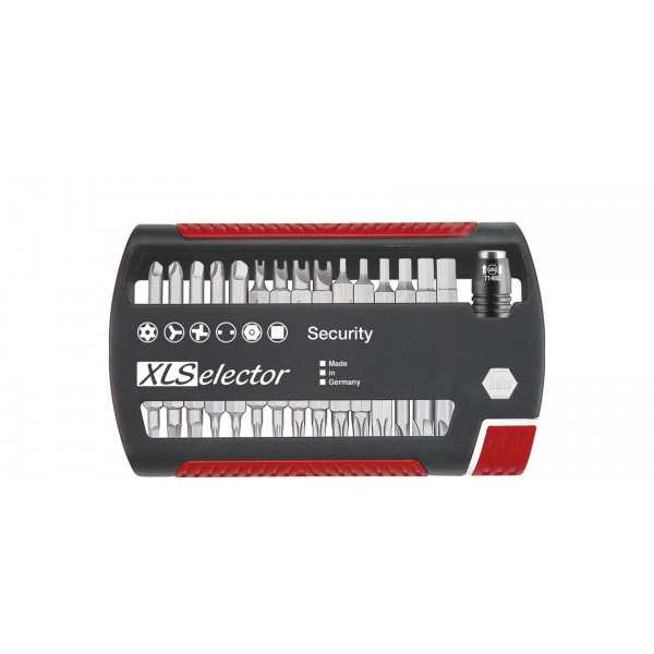 Wiha Sada bitov XLSelector Security štandard 25 mm zmiešaná, 31diel. 1/4" C6,3 (29416)