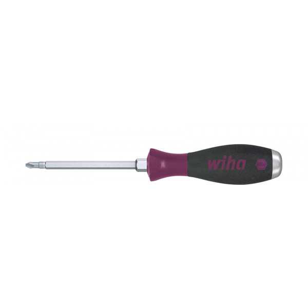 Wiha Šroubovák MicroFinish Phillips s průběžným šestihranným dříkem a masivní ocelovou krytkou PH1 x 80 mm (29149)